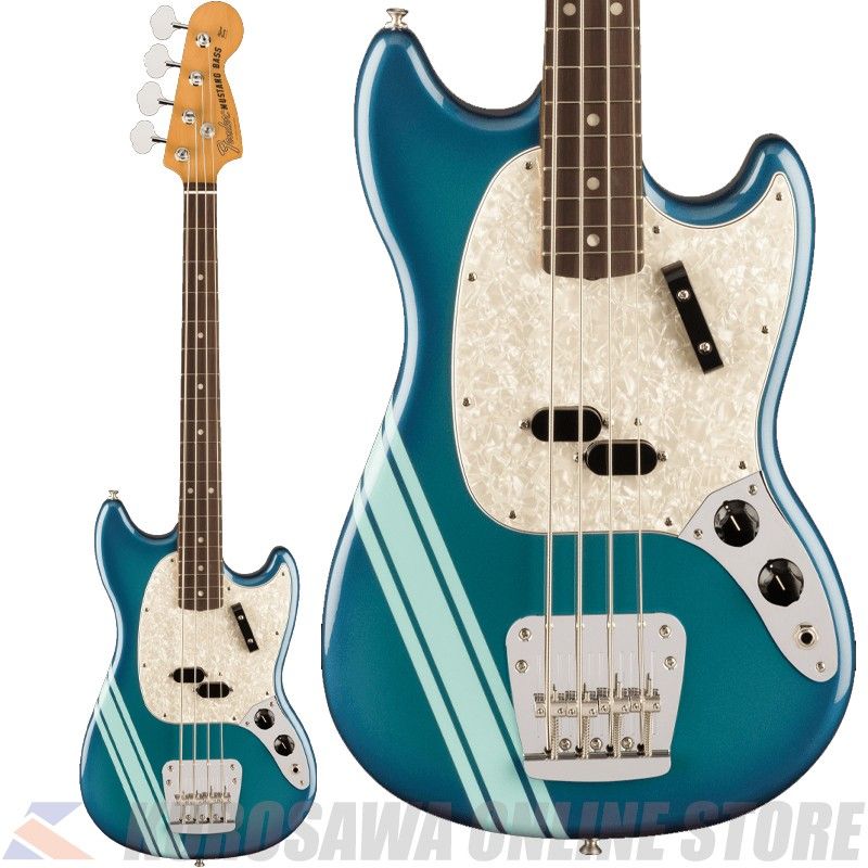 Vintera II 70s Mustang Bass, Rosewood, Competition Burgundy