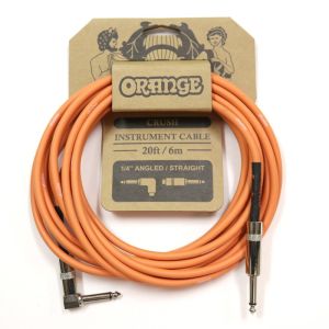 ORANGE CRUSH Instrument Cable 20ft/6m 1/4" Angled/Straight CA037 【シールド】