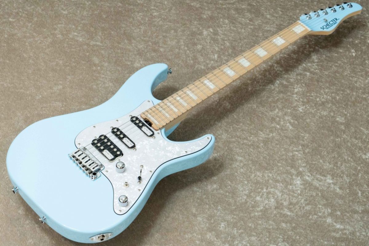 SCHECTER BH-1-STD-24 限定生産モデル SOB BH-1-STD-24/M CTM Neck Binding -Sonic Blue w/Gold Parts