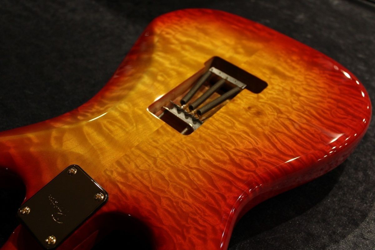 STC-SLM 4A Quilt Maple Cherry Sunburst #008 | 【クロサワ楽器店 