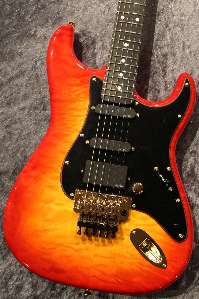 STC-SLM 4A Quilt Maple Cherry Sunburst #008 | 【クロサワ楽器店 