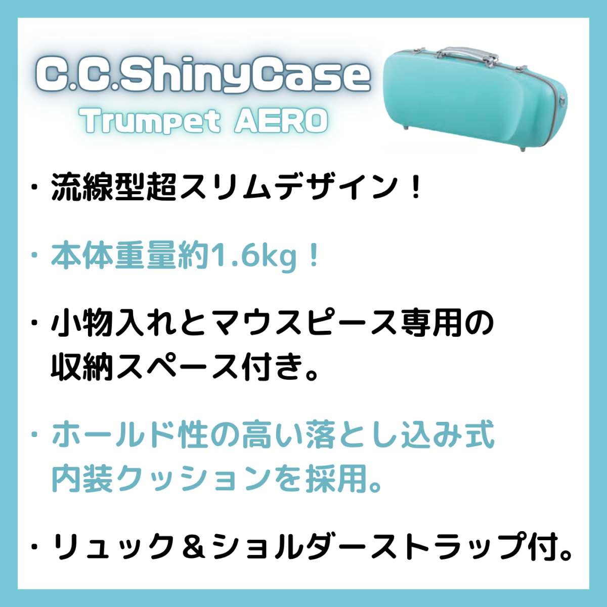 トランペットケース エアロ[AERO] | 【クロサワ楽器店オンライン