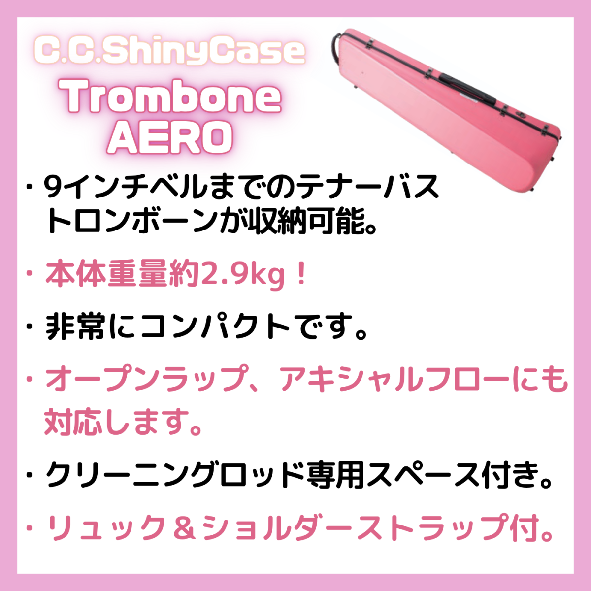 テナーバストロンボーンケース エアロ[AERO] | 【クロサワ楽器店