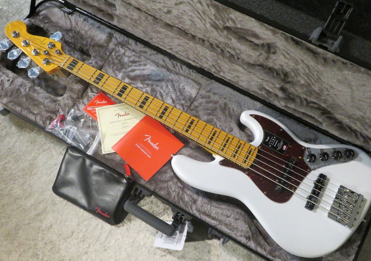 American Ultra Jazz Bass V -Arctic Pearl- | 【クロサワ楽器店 