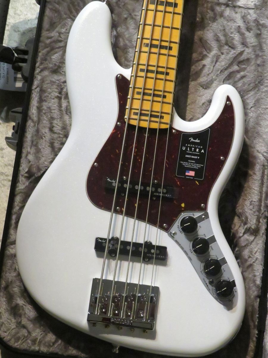 American Ultra Jazz Bass V -Arctic Pearl- | 【クロサワ楽器店 