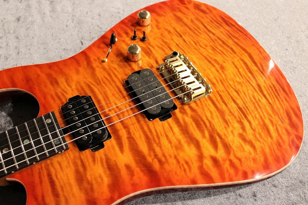 Custom Order DST-Pro24 5A Exotic Flame/H.Maho Amber Burst