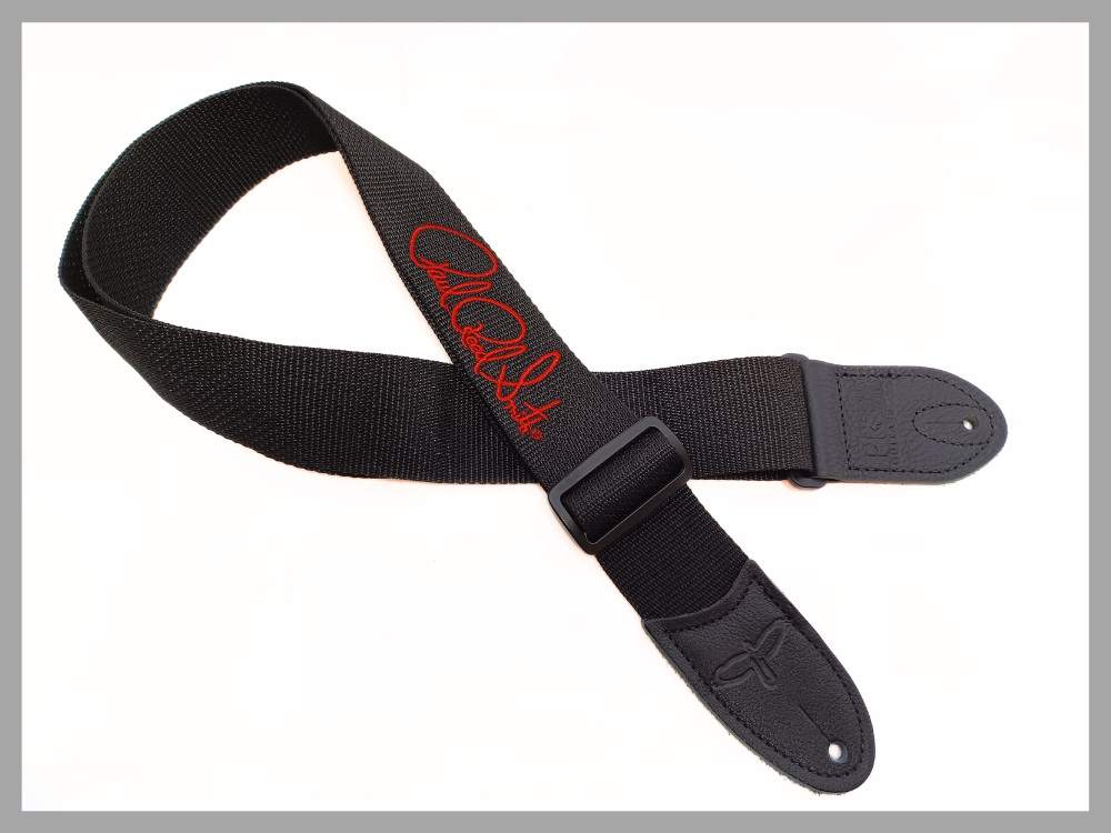 PRS　ストラップ PRS STRAPS - PRS Poly Strap, Signature Red, Black