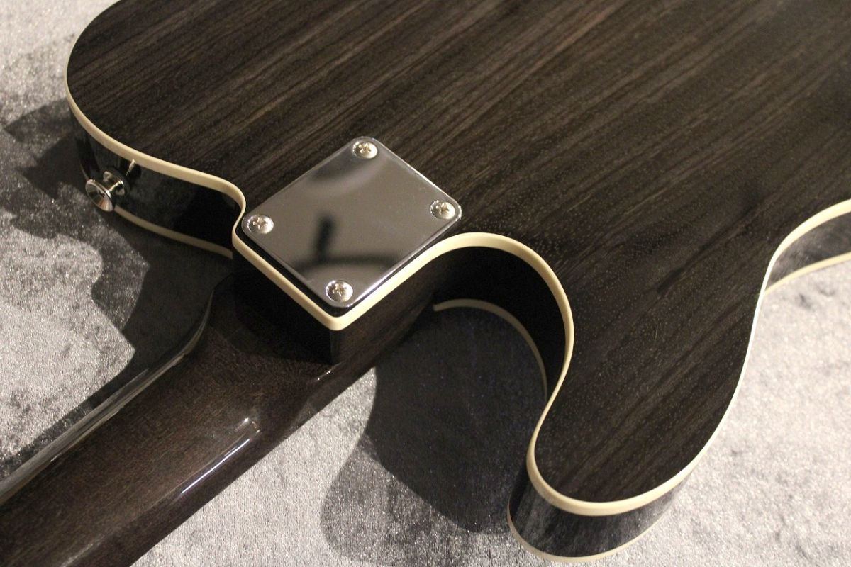 エレキギター クリーム/ブラック Custom Green Pepper Brazilian Rosewood FB All Lacquer Black