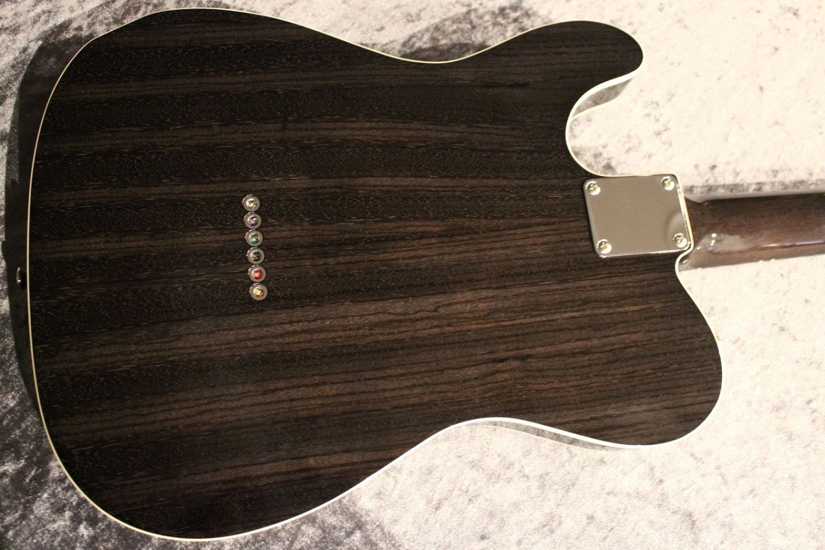 Custom Green Pepper Brazilian Rosewood FB All Lacquer Black