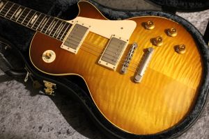 Bizen Burned Standard Lemon Burst #230425 【揺らめく虎杢】【ワイルド】【鬼フレイム】【ハカランダ指板】