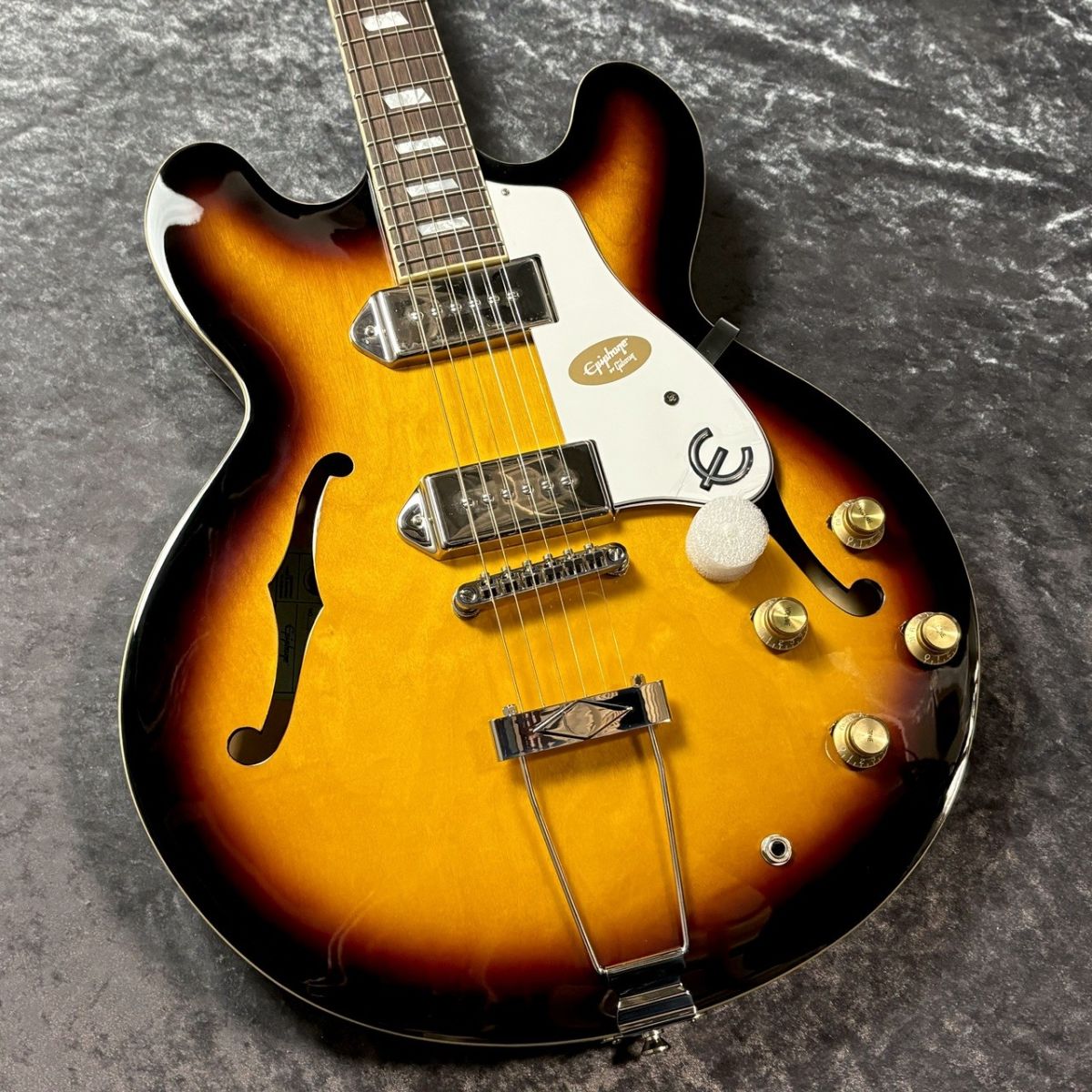 ギター Casino Coupe Vintage Sunburst Epiphone Casino Coupe Hollowbody Electric Guitar - Vintage