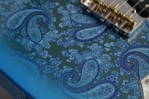 値下げ◆フラメンコツーピースクラッシュベロアターコイズブルー×黒ハンドメイド中古 値下げ◇フラメンコツーピースクラッシュベロアターコイズブルー