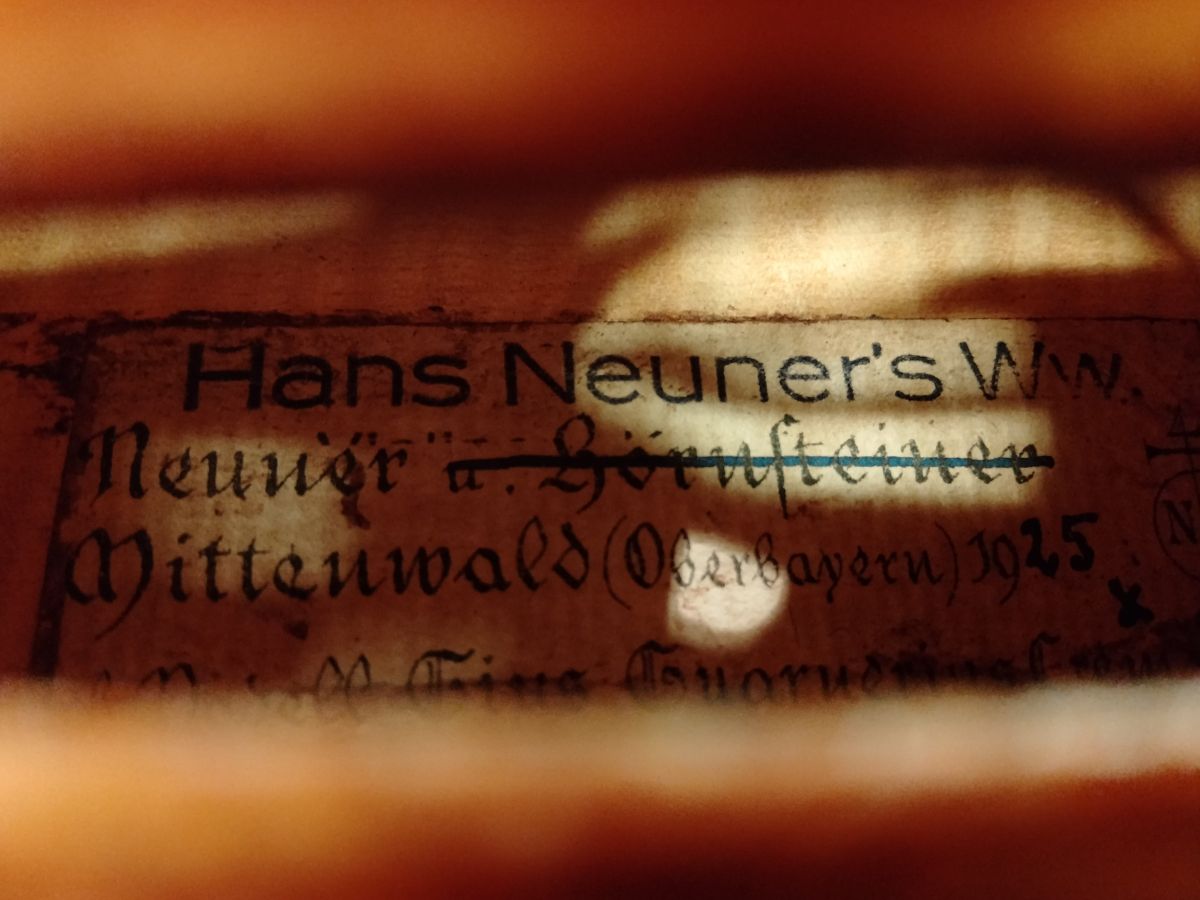 Hans Neuner 1925年製 | 【クロサワ楽器店オンラインショップ