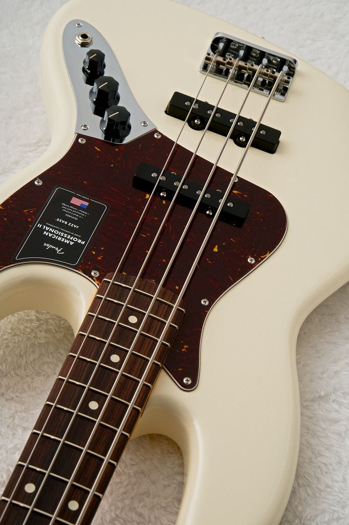 American Professional II Jazz Bass Olympic White | 【クロサワ楽器