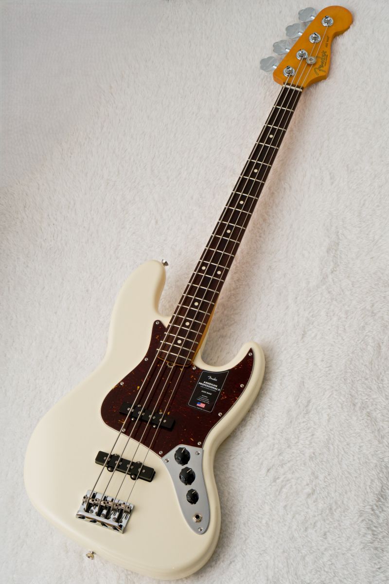 ベース American Professional II Jazz Bass Fender American Professional II Jazz Bass Olympic White エレキ