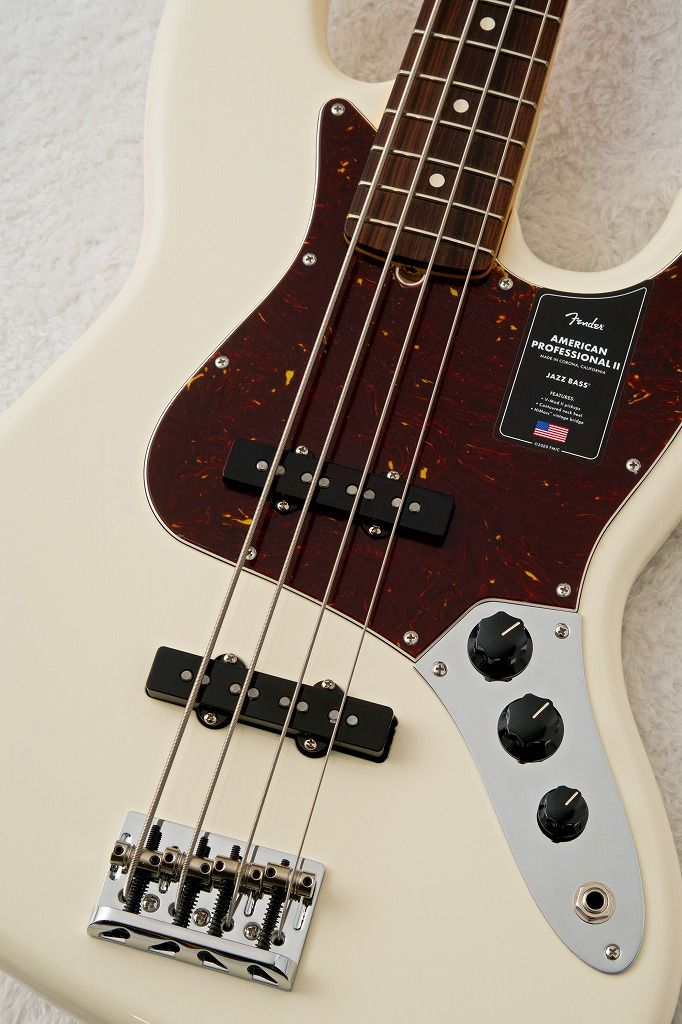American Professional II Jazz Bass Olympic White | 【クロサワ楽器