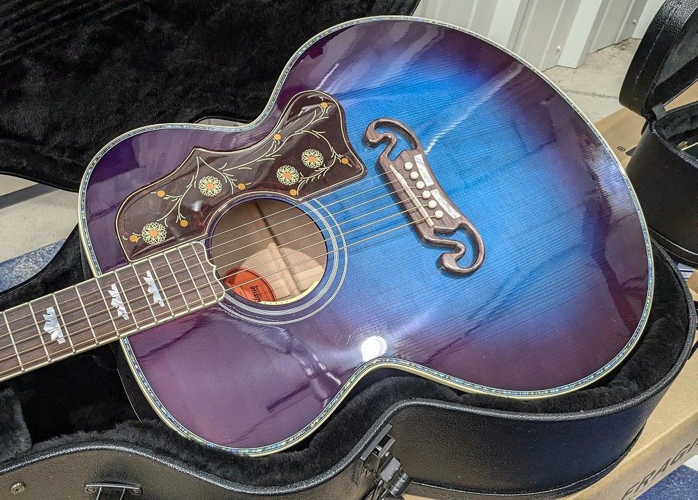 ブルーズメン Blues アメリカン•二グロの200年 音楽 ブルース ギター Montana Handpick SJ-200 Quilt Blueberry Burst | 【クロサワ
