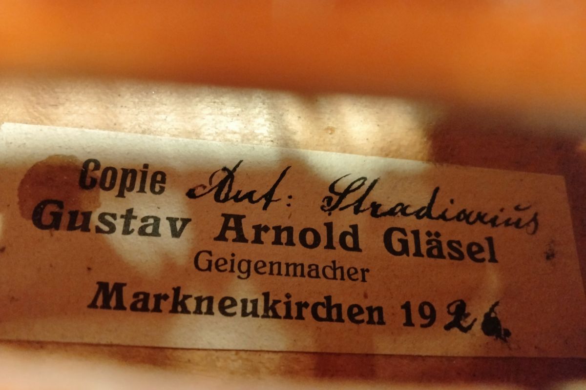 Gustav Arnold Glasel Label 1926 | 【クロサワ楽器店オンライン