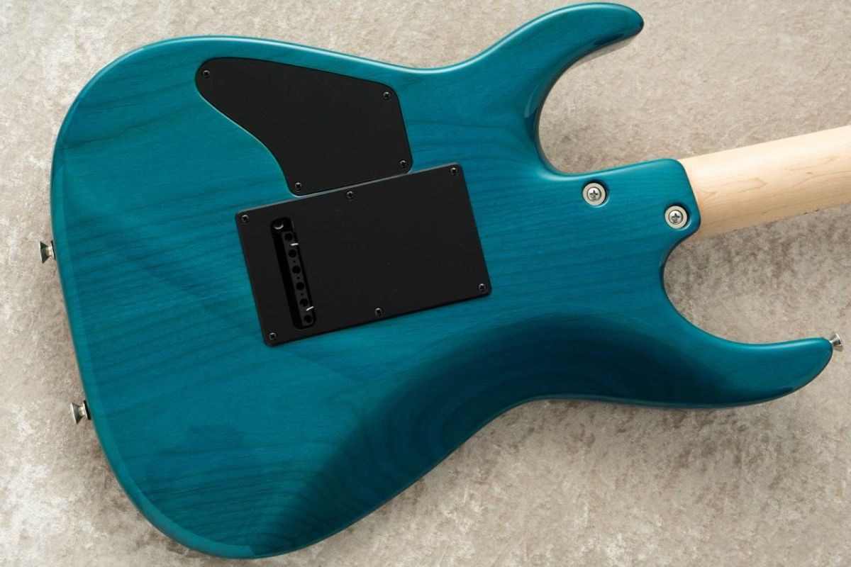 Angel w/Reverse Black Headstock -Deep Bora Bora Blue with