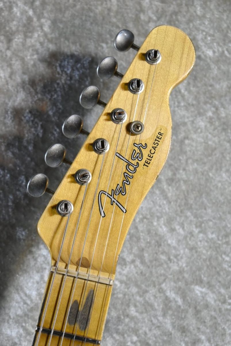 美品【Fender】Telecaster Nocasterレフティー アメリカ製 1954 Telecaster Relic F.Aged Nocaster Blonde R137632