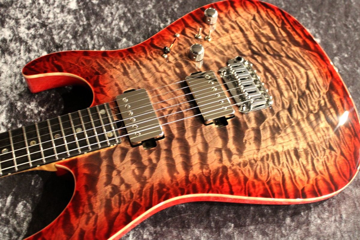 キルトメイプル Dean ZX Quilt Maple Electric Guitar Transparent Brazilia for