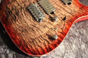 Custom Order DST-Pro24 2H 5A Quilt Maple/H.Maho Black Red