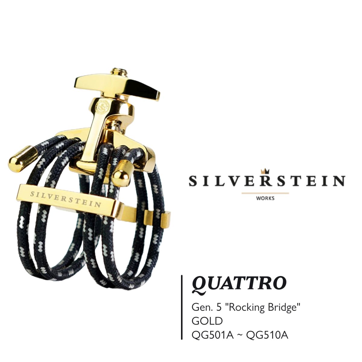 シルバースタイン リガチャー QUATTRO Gold SILVERSTEIN 第5世代] SILVERSTEIN A-FRAME QUATTRO Gold クラリネット用