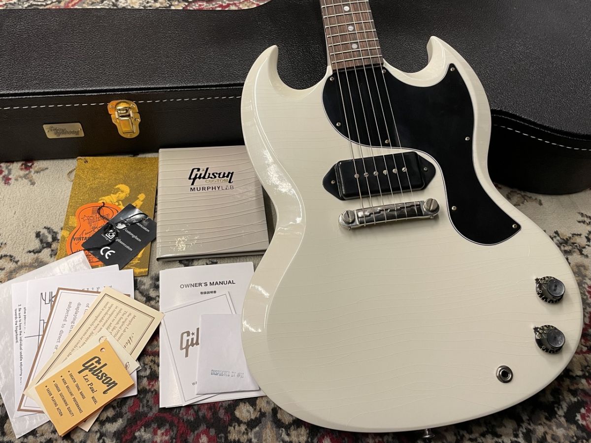 Murphy Lab 1963 SG Junior Lightning Bar Polaris White Ultra Light