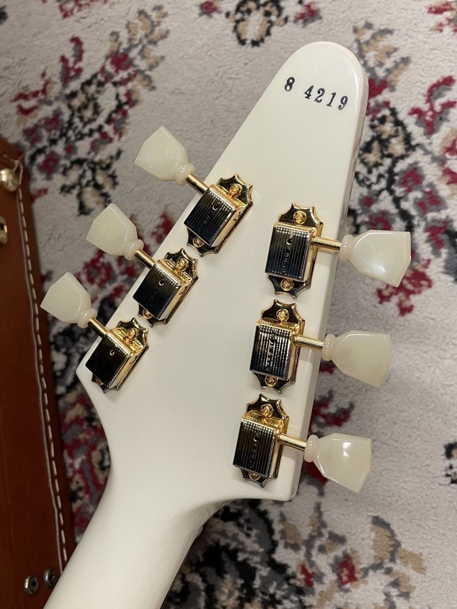 メンテ済 貴重 Photogenic 1958 Flying V フライングV エピフォン 1958 Korina Flying V (White Pickguard) [Aged