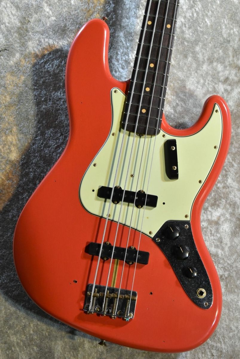 1963 Jazz Bass Journeyman Relic -Aged Fiesta Red- #CZ577496