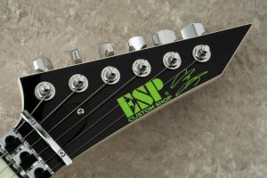 ALEXI GREENY -Black w/Lime Green Pinstripe & Skull