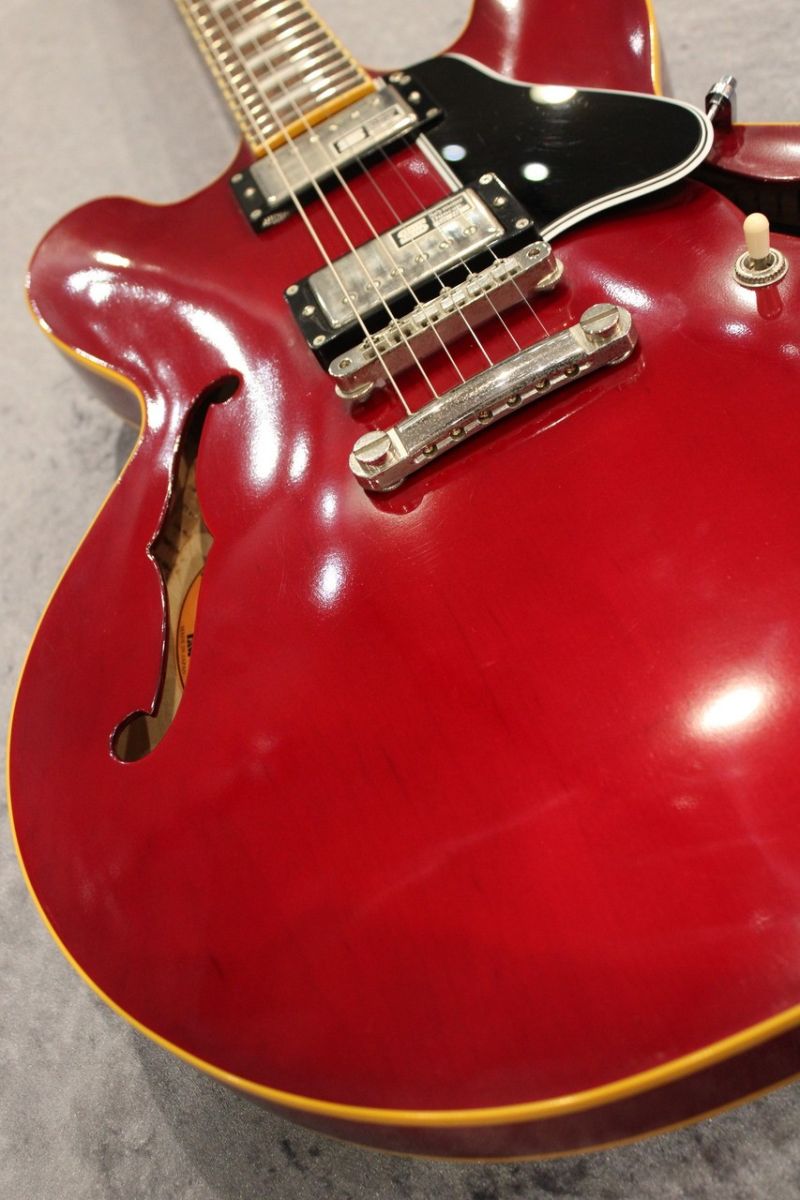 Edwards E-SA-125-LTS セミアコースティックギター 赤 EDWARDS E-SA