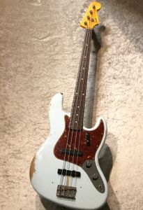 価格交渉ご自由に!ジャズベース　JAZZ　Bass　レリック Fender MEX Limited Player Plus x Blu DeTiger Jazz Bass (Sky