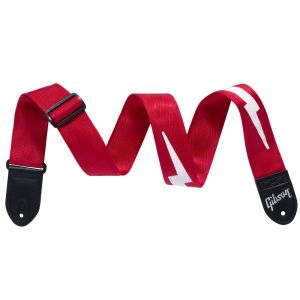 Gibson ASBOLT-RED The Lightning Bolt Seatbelt Red