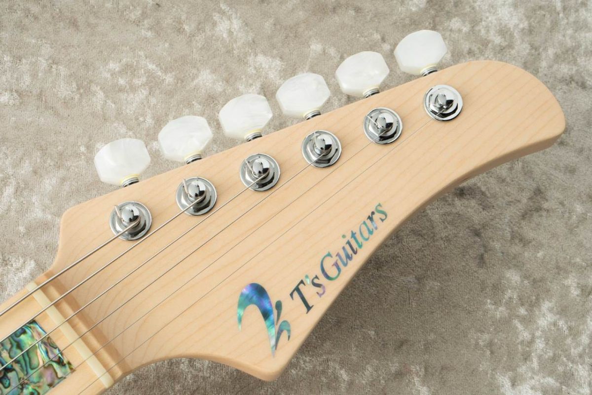 DST Pro 24 Flame Maple w/Avalon Block Inlay -Centura Blue