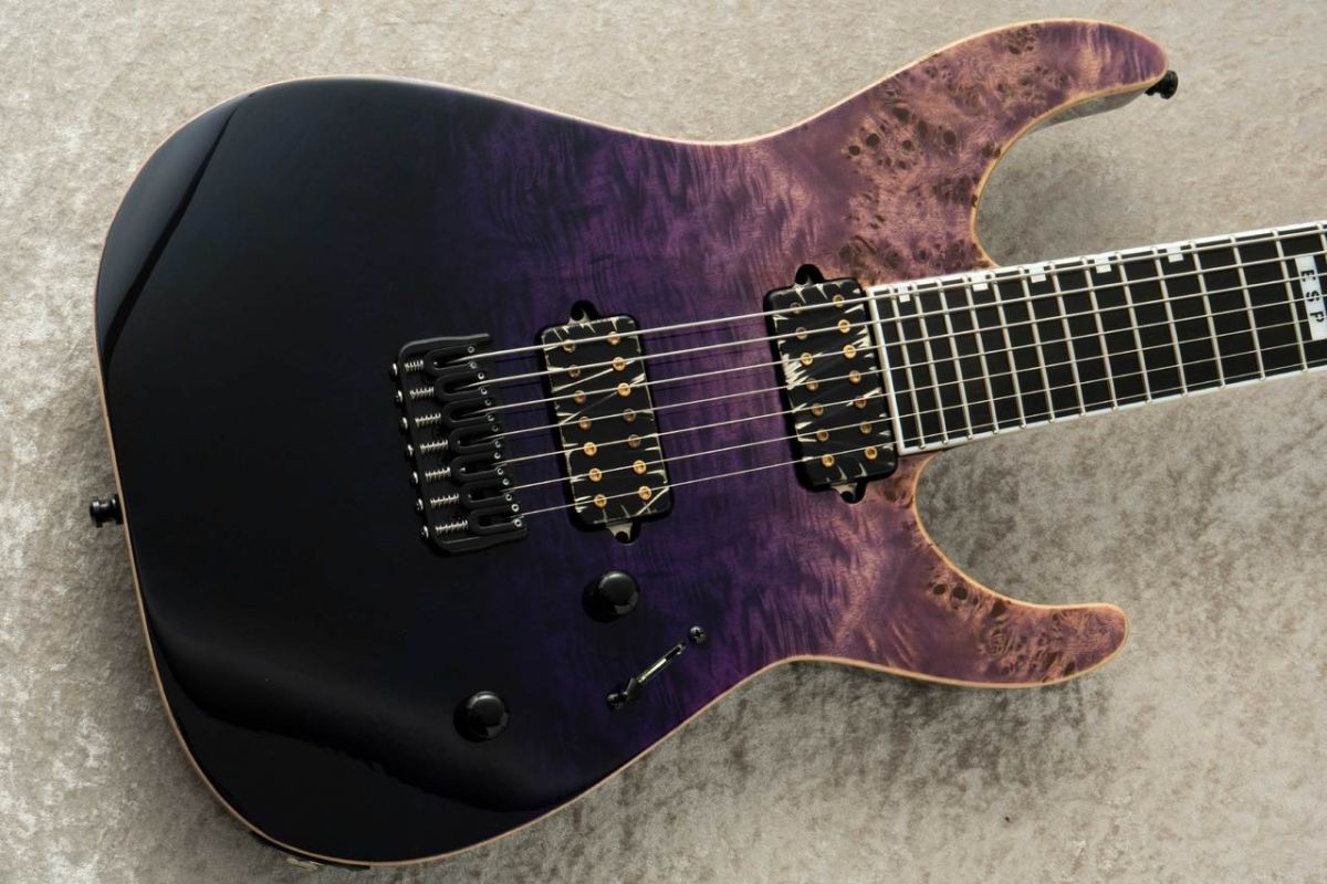 エレキギター パープル E-II HORIZON NT-II Blue-Purple Gradation エレキギター 3.60kg