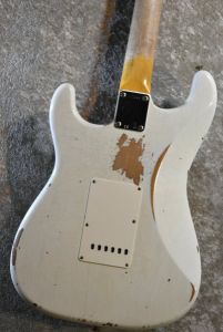ギター CUSTOM STRATOCASTER RELIC OLYMPIC WHITE Fender Custom Shop 1960 Stratocaster Journeyman Relic – Olympic