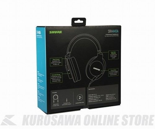 SHURE SRH440A プロフェッショナル・スタジオ・ヘッドホン Shure SRH440A Professional Studio Headphones | Guitar Center