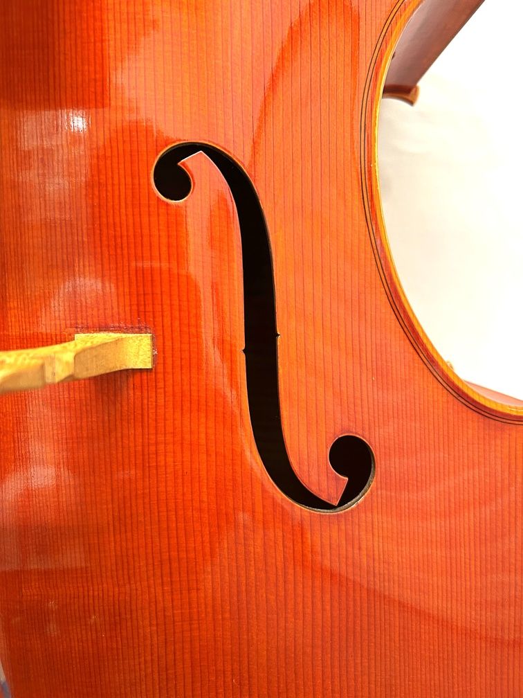 【新品未使用品】　貴重　BARSA 高級駒　チェロ用　フレンチ型 オーベルト 駒（ブリッジ）フランス駒 No.18 Deluxe チェロ用