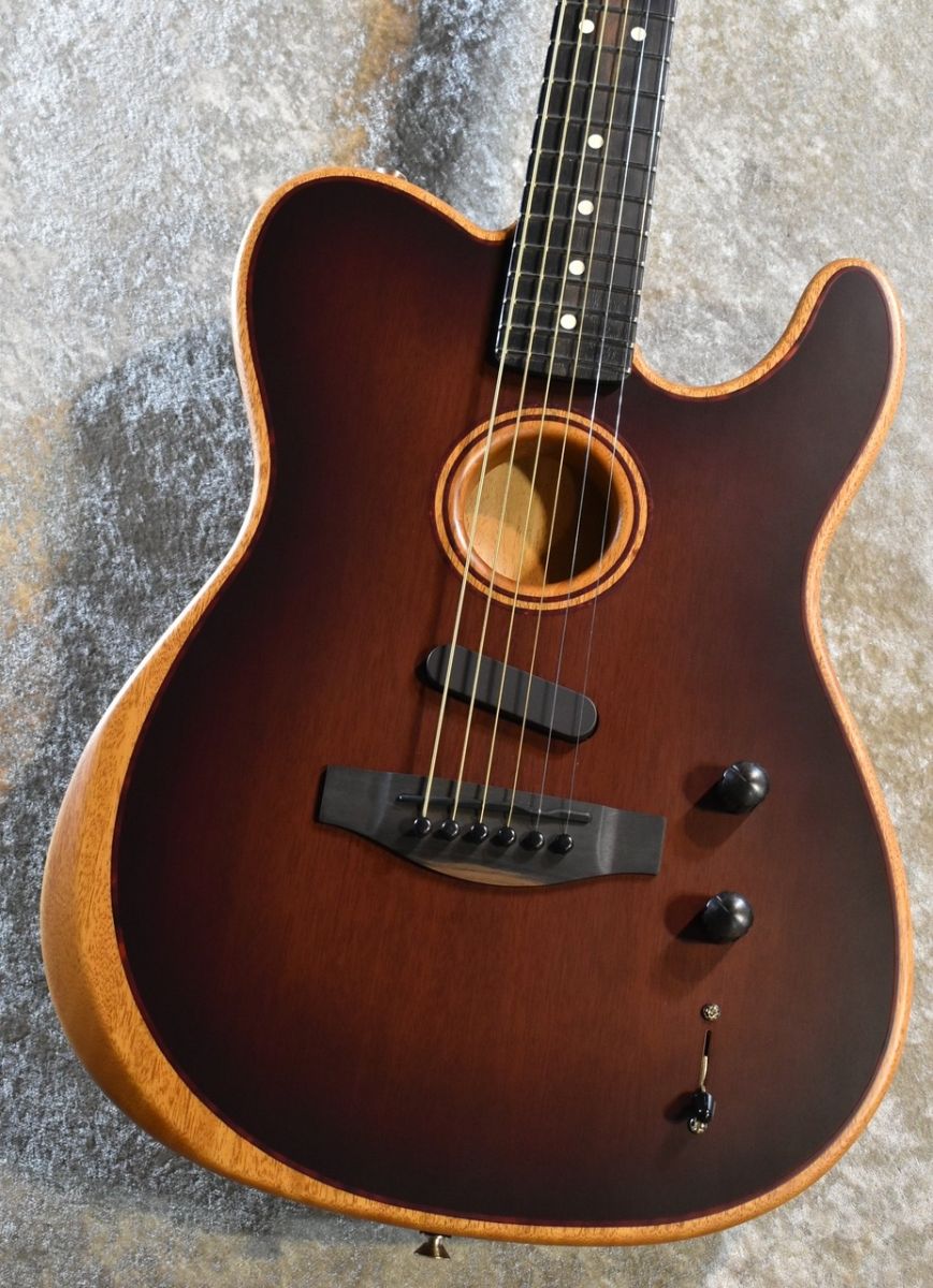 AMERICAN ACOUSTASONIC TELECASTER All-Mahogany Bourbon Burst
