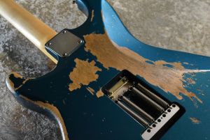 ギター Sugi Stargazer SSH Stargazer SSH Heavy Aged Kuro Limited Lake Placid Blue #G02145