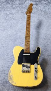 ギター Xotic XTC-1 Blonde Heavy Aged JBE PU+Br. XTC-1 Master Grade Flame Maple Neck Heavy Aged ~Butterscotch