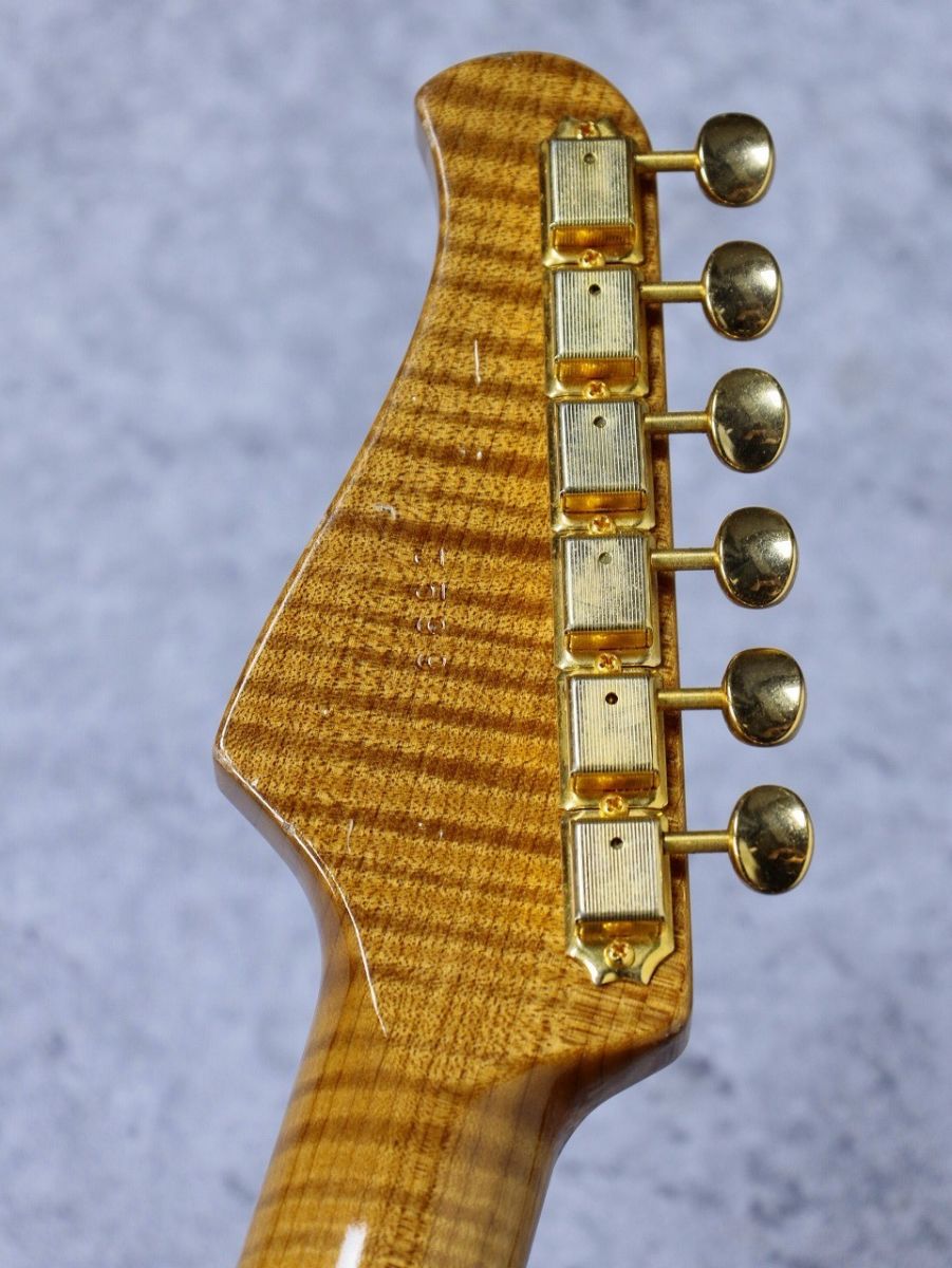 XSC-2 Ash Master Grade Flame Maple Neck Medium Aged ~White