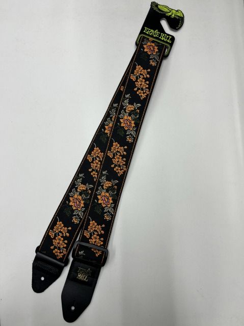 Classic Jacquard Guitar Strap/Bass Strap -Tangerine Blossom