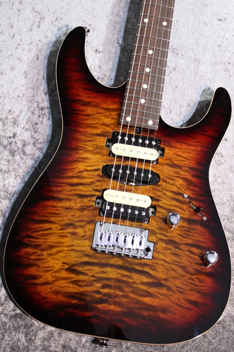 DST-Pro24 Type2 4A Grade Quilt Maple Top/Mahogany Back Tiger Eye 