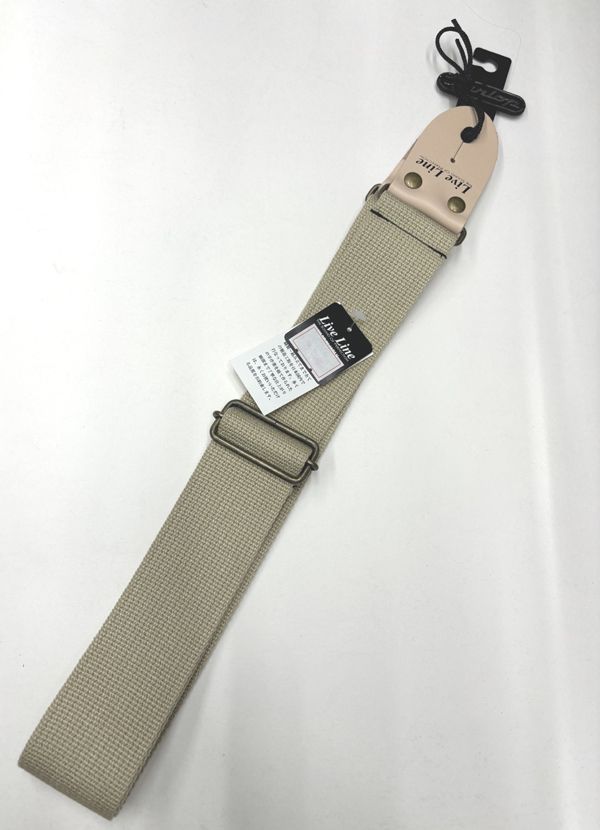 50ミリ幅ギターストラップ－レザーエンド Acrylic Straps LS2000CTN