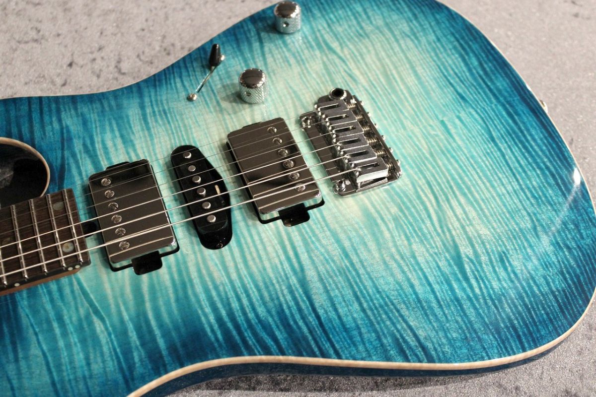 Custom Order DST-Pro24 5A Exotic Flame/Ash Denim Burst