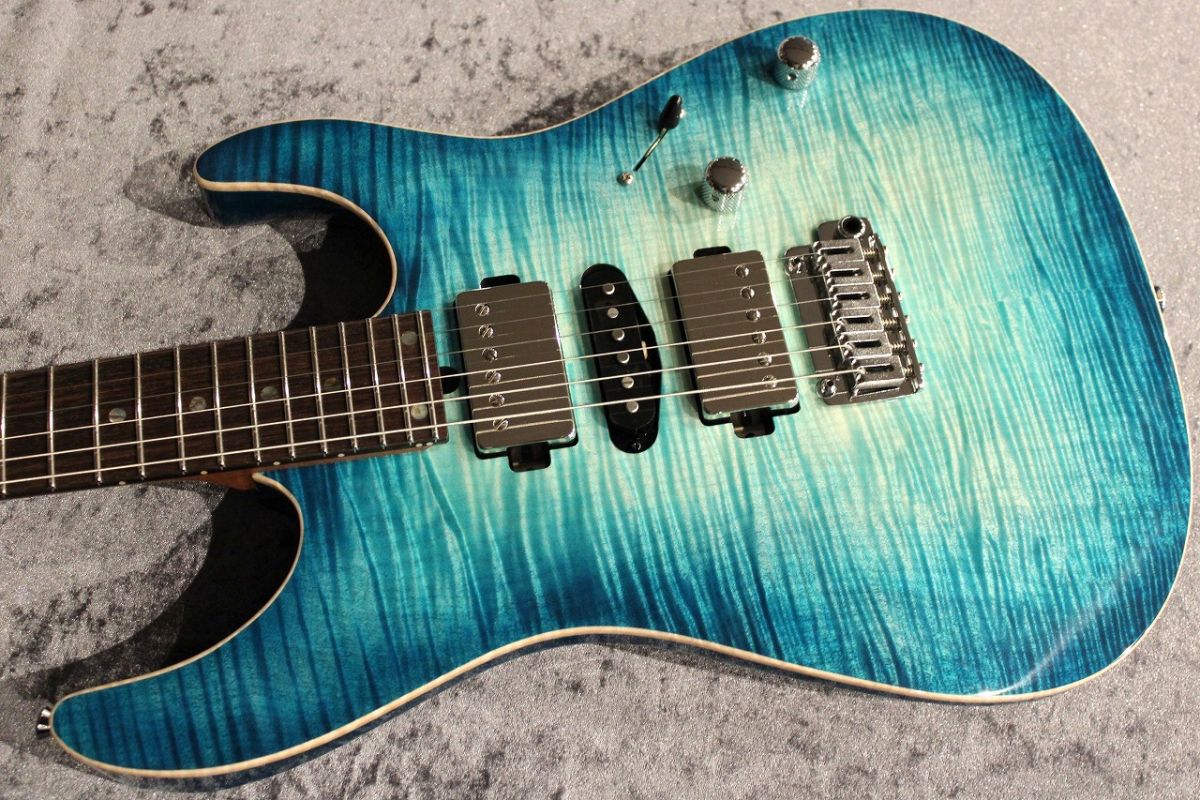 Custom Order DST-Pro24 5A Exotic Flame/Ash Denim Burst
