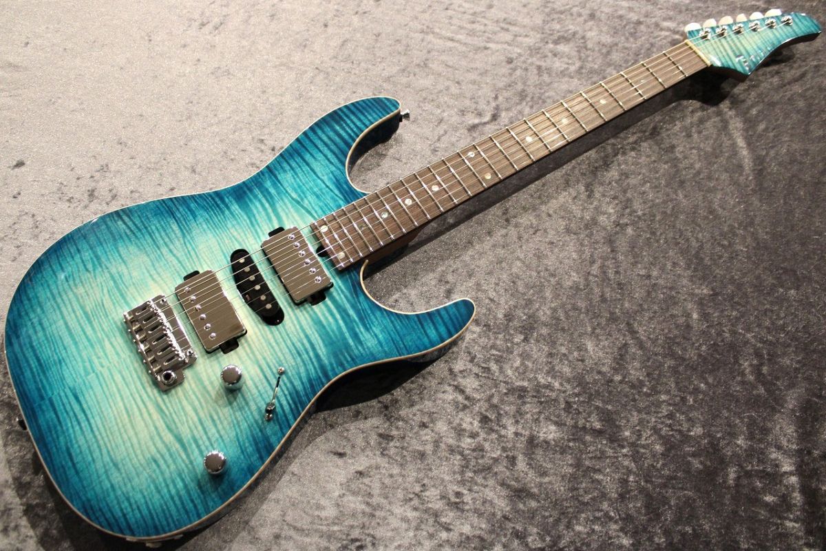 Custom Order DST-Pro24 5A Exotic Flame/Ash Denim Burst