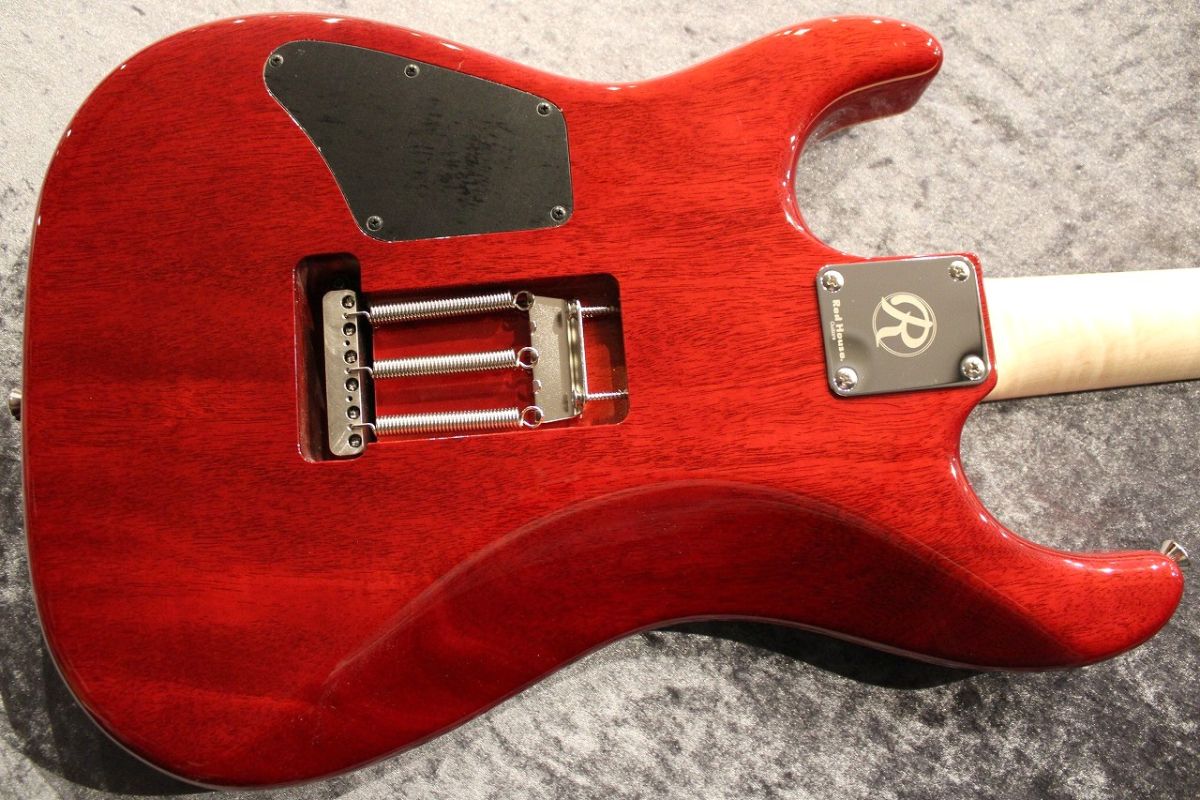CTM Piccola S 2H 5A Flame Top/Mahogany/Ebony Dark Red Burst